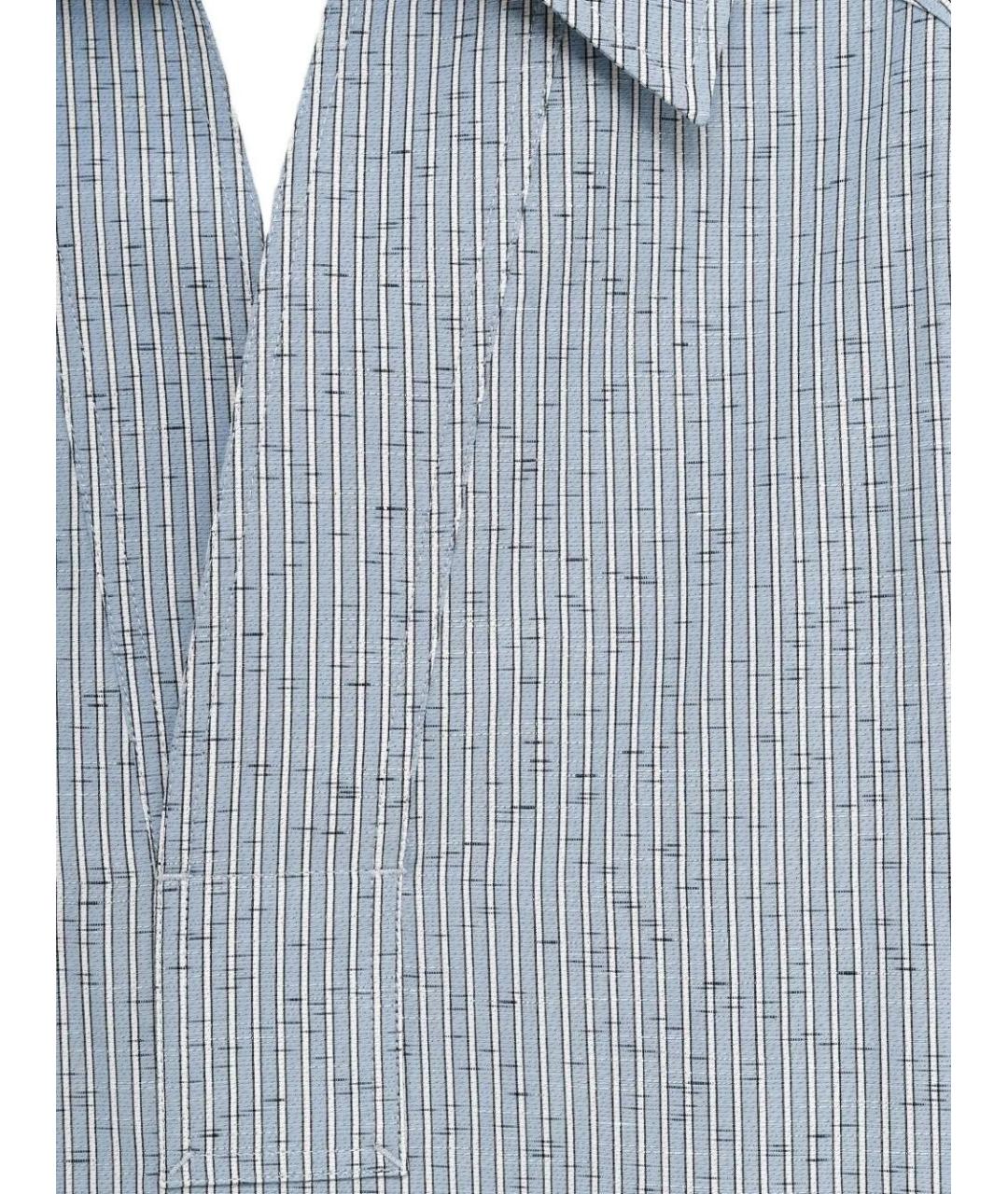 BOTTEGA VENETA Голубая хлопковая рубашка, фото 3