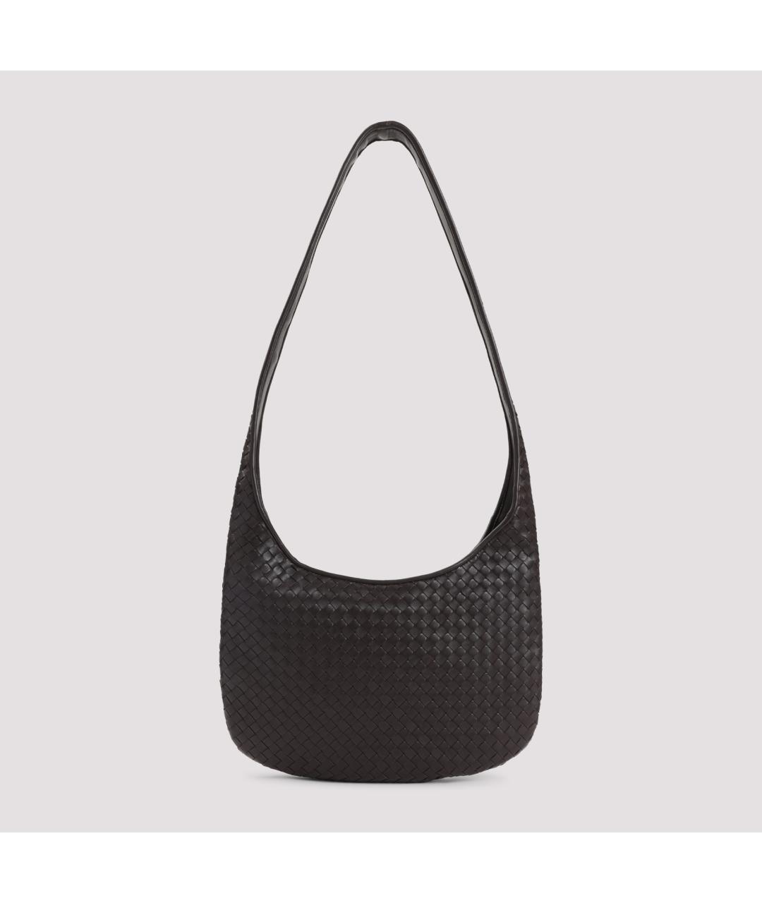 BOTTEGA VENETA Коричневая кожаная сумка на плечо, фото 2