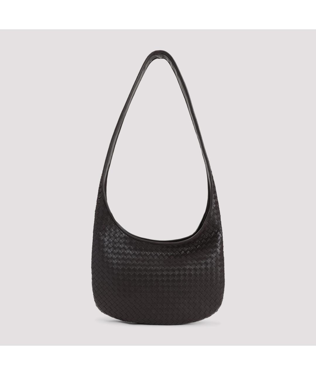 BOTTEGA VENETA Коричневая кожаная сумка на плечо, фото 3
