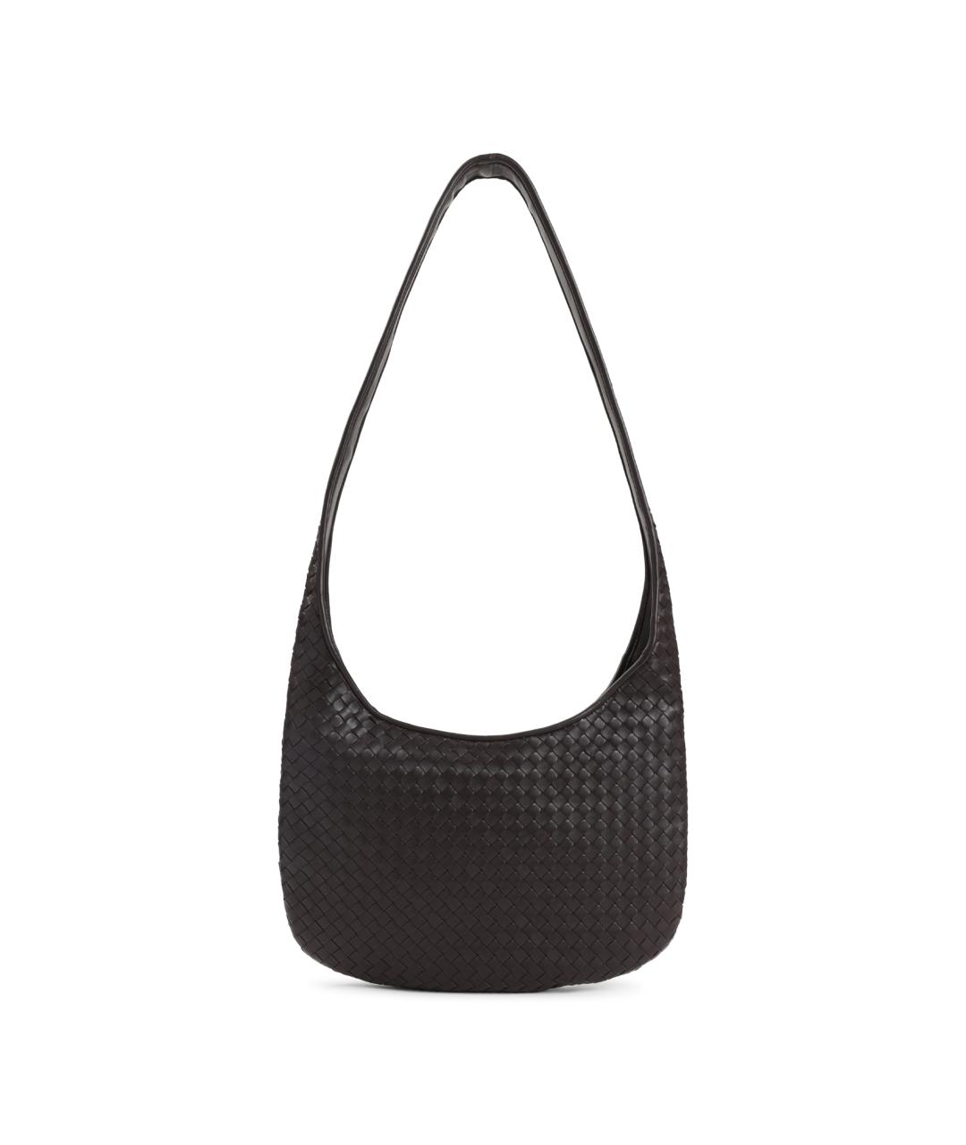 BOTTEGA VENETA Коричневая кожаная сумка на плечо, фото 1