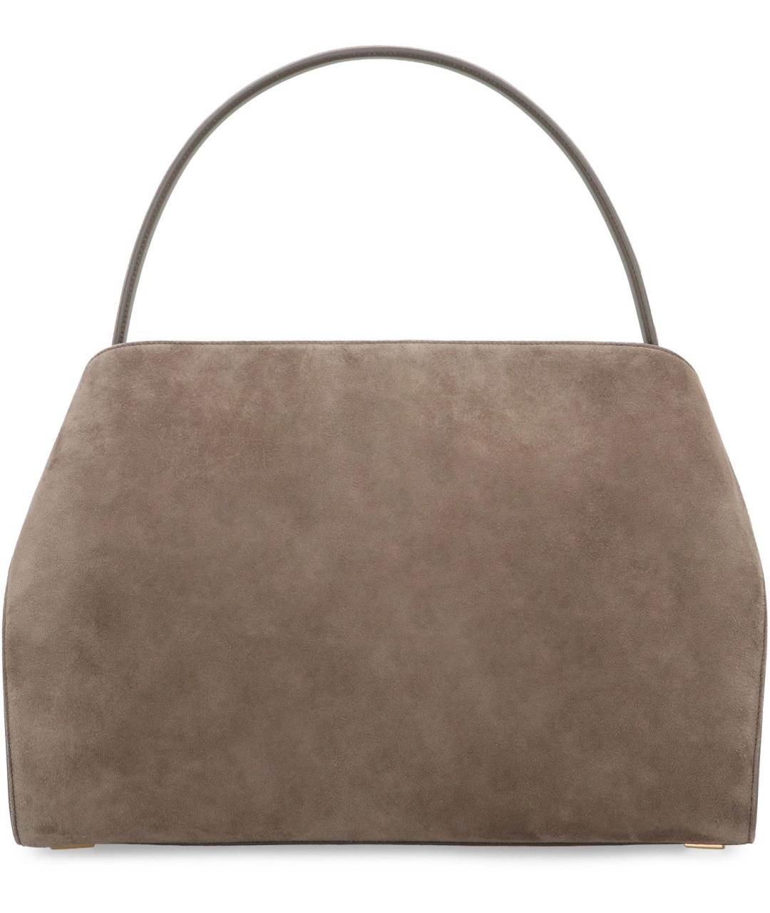 FERRAGAMO Бежевая кожаная сумка тоут, фото 4
