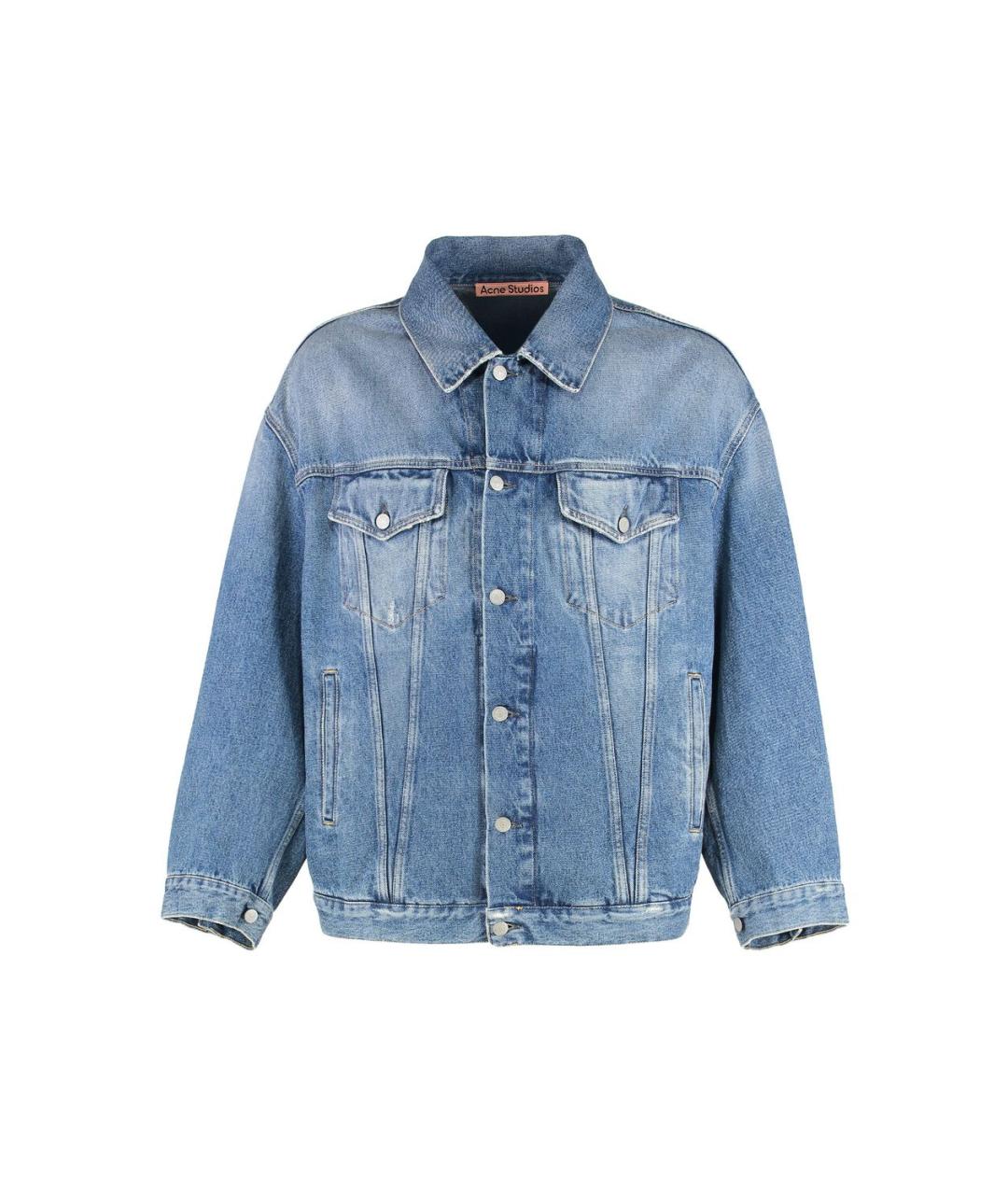 ACNE STUDIOS Голубая хлопковая куртка, фото 1