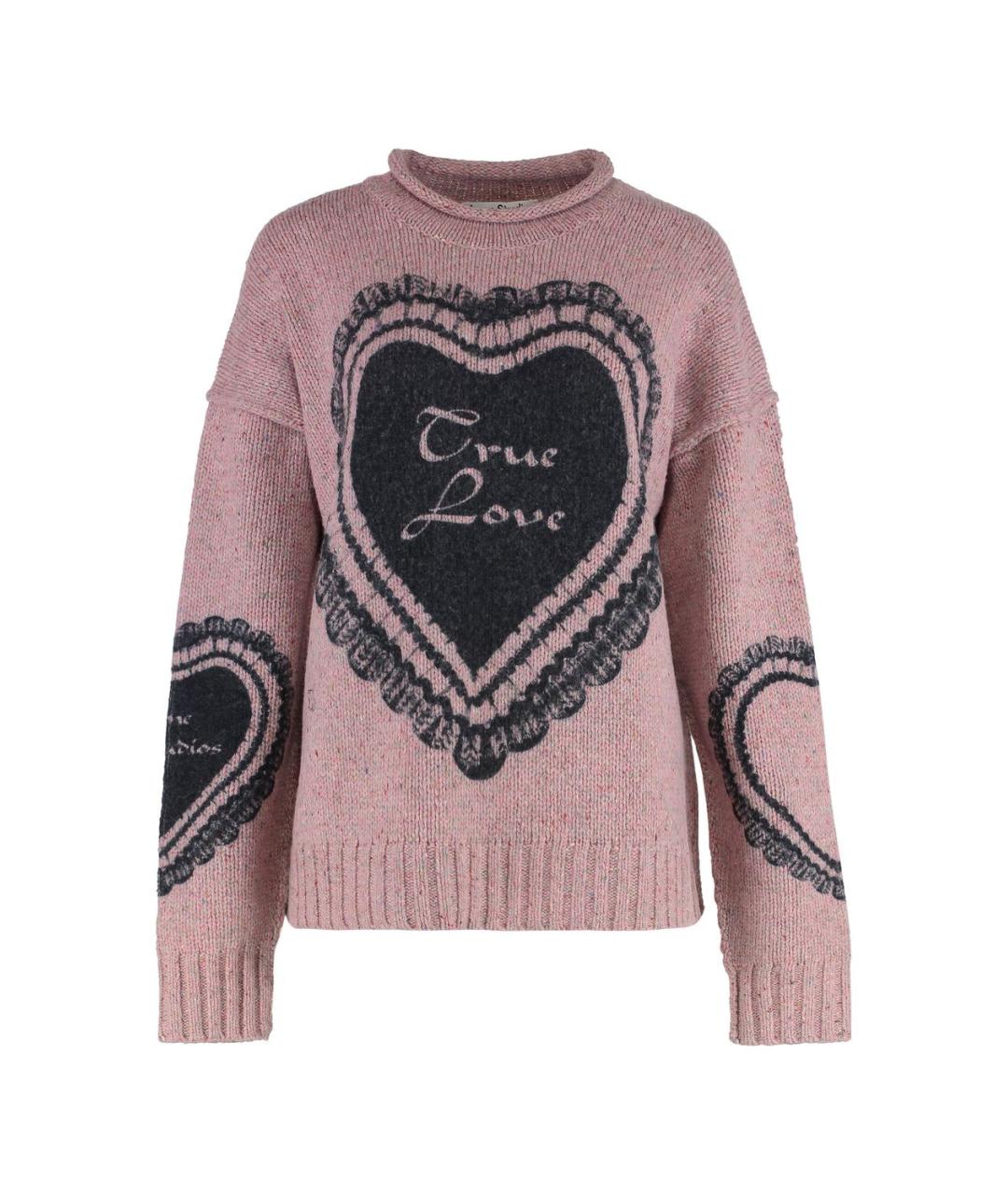 ACNE STUDIOS Розовый шерстяной джемпер / свитер, фото 1