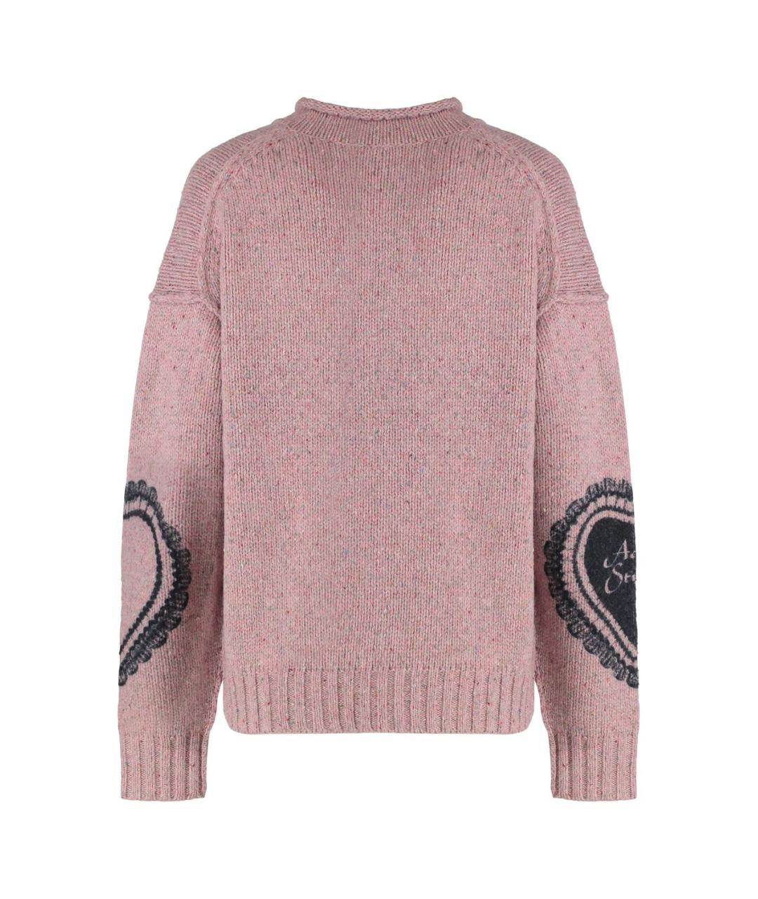 ACNE STUDIOS Розовый шерстяной джемпер / свитер, фото 2