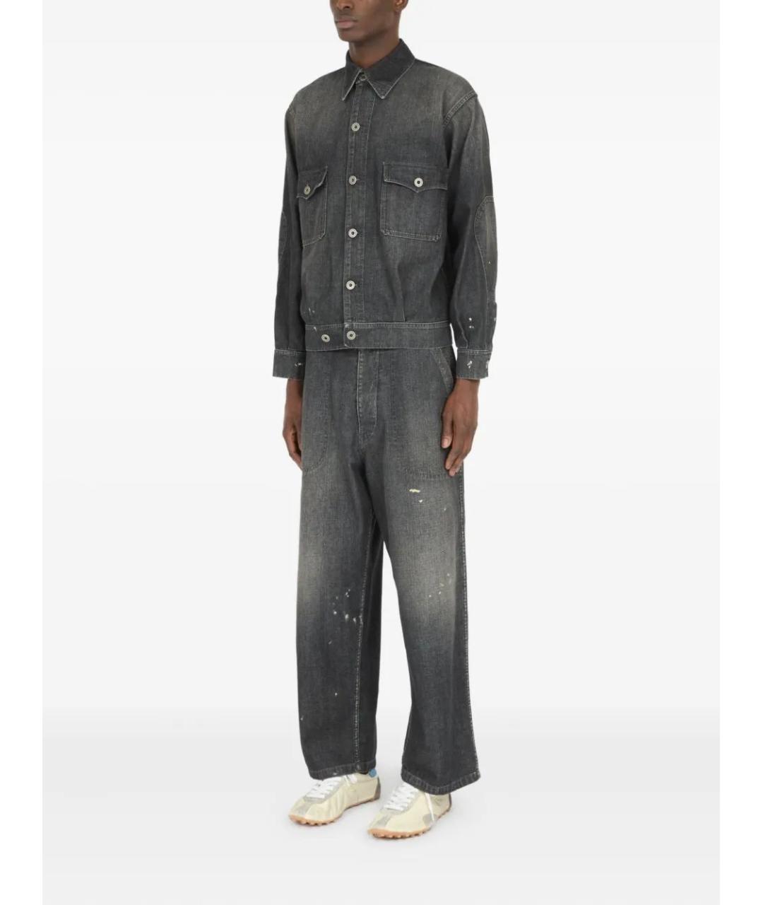 MAISON MARGIELA Антрацитовая хлопковая куртка, фото 4