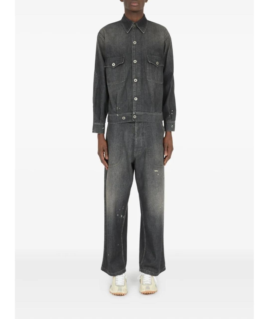MAISON MARGIELA Антрацитовая хлопковая куртка, фото 2