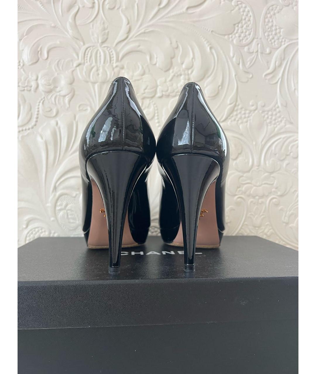 PRADA Черные кожаные туфли, фото 3