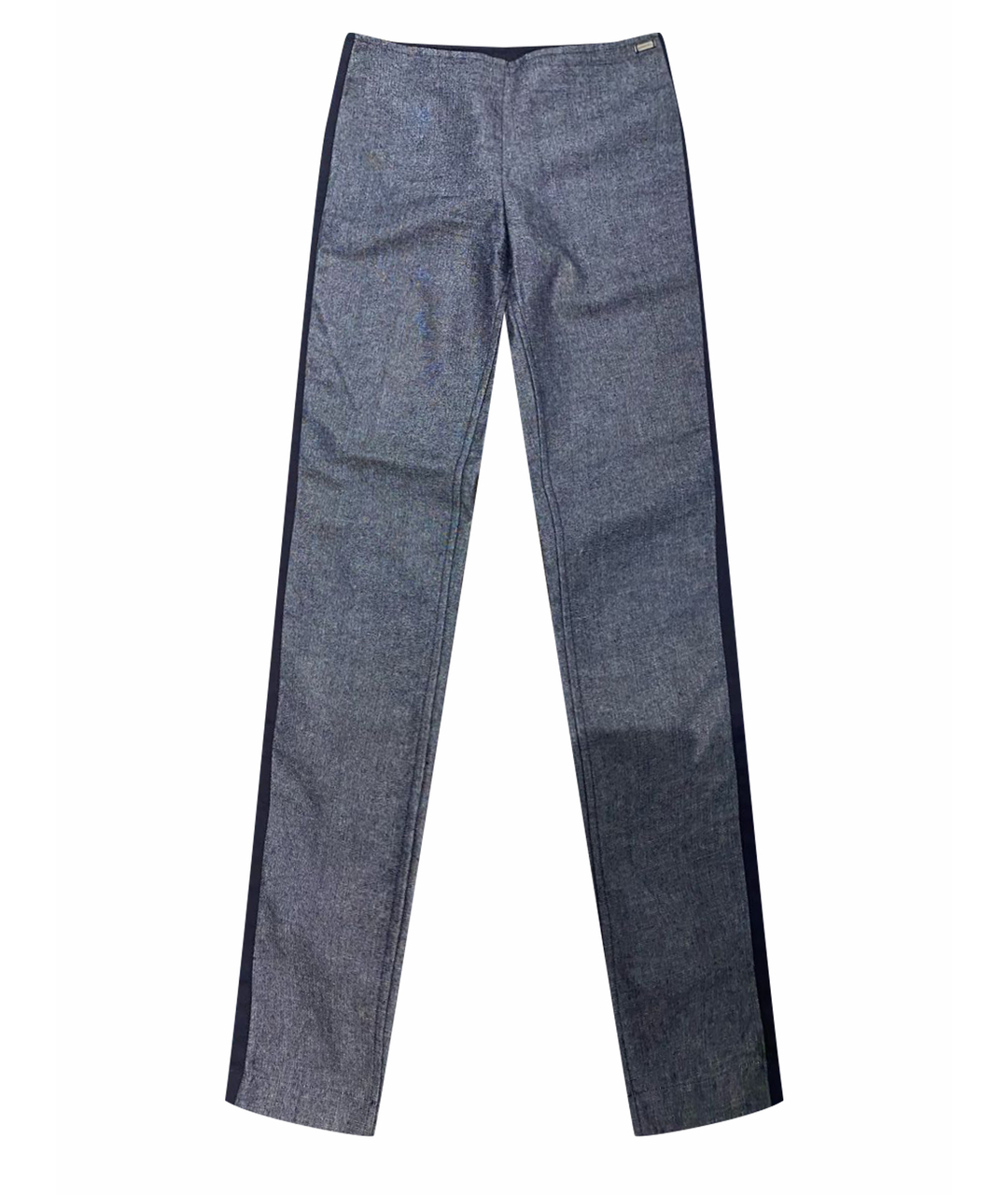 CHANEL Мульти хлопко-полиэстеровые прямые джинсы, фото 1