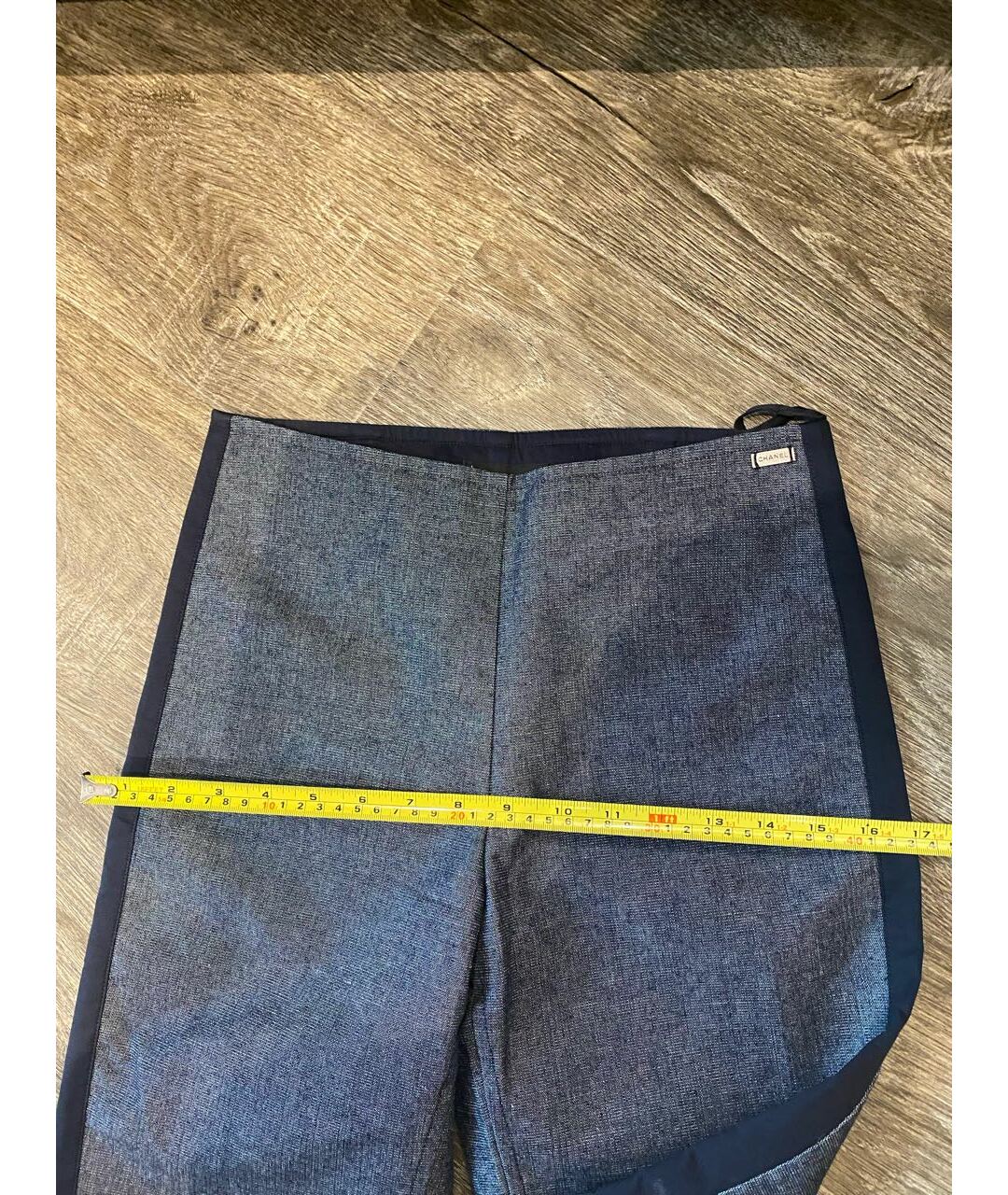 CHANEL Мульти хлопко-полиэстеровые прямые джинсы, фото 7