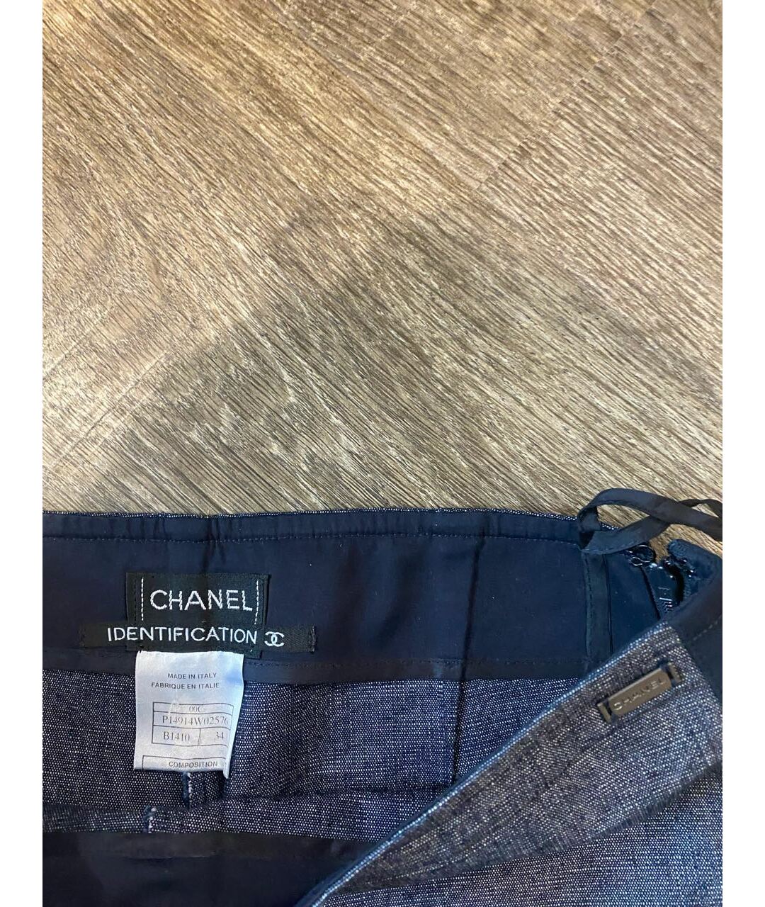 CHANEL PRE-OWNED Мульти хлопко-полиэстеровые прямые джинсы, фото 5