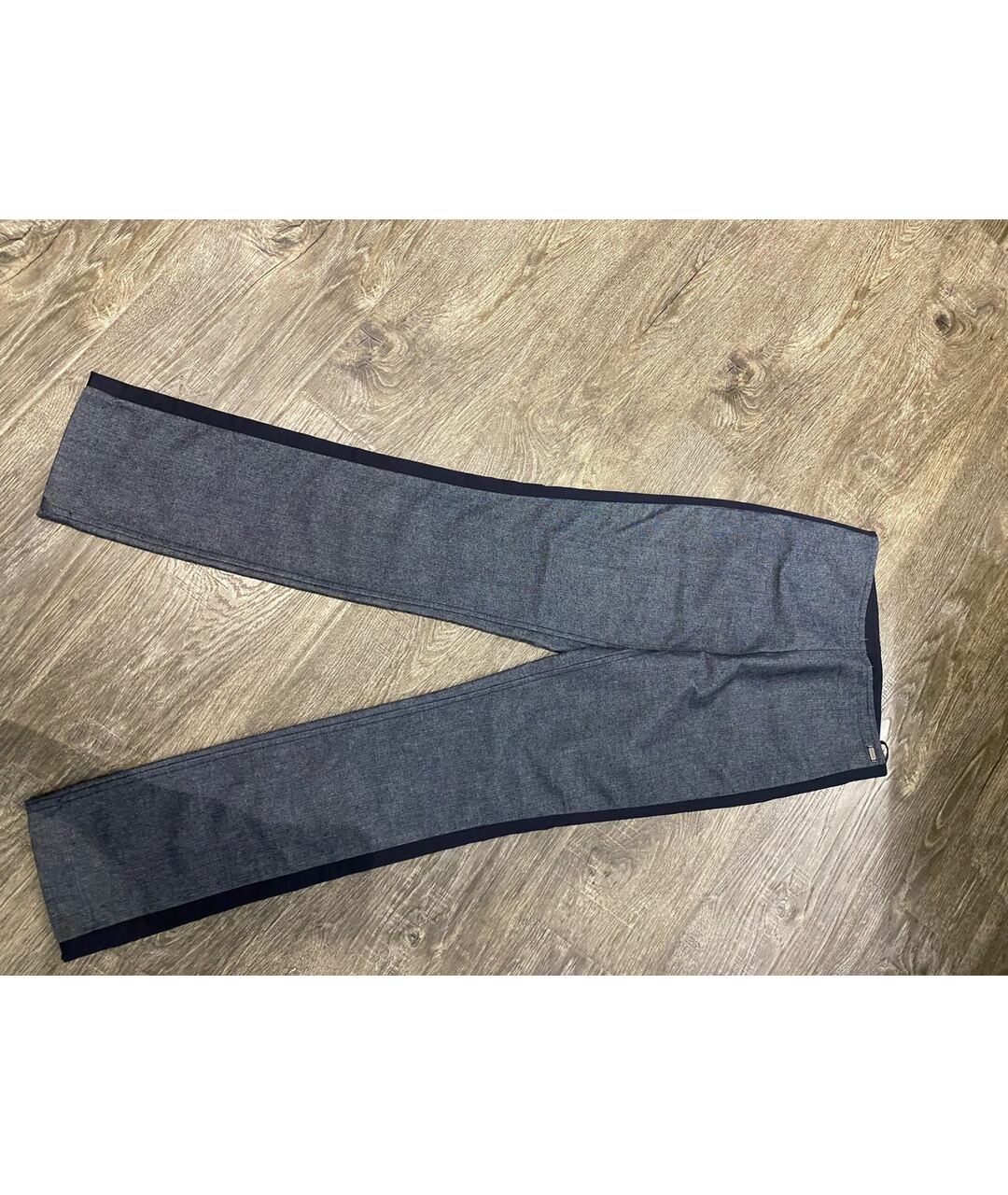 CHANEL Мульти хлопко-полиэстеровые прямые джинсы, фото 3