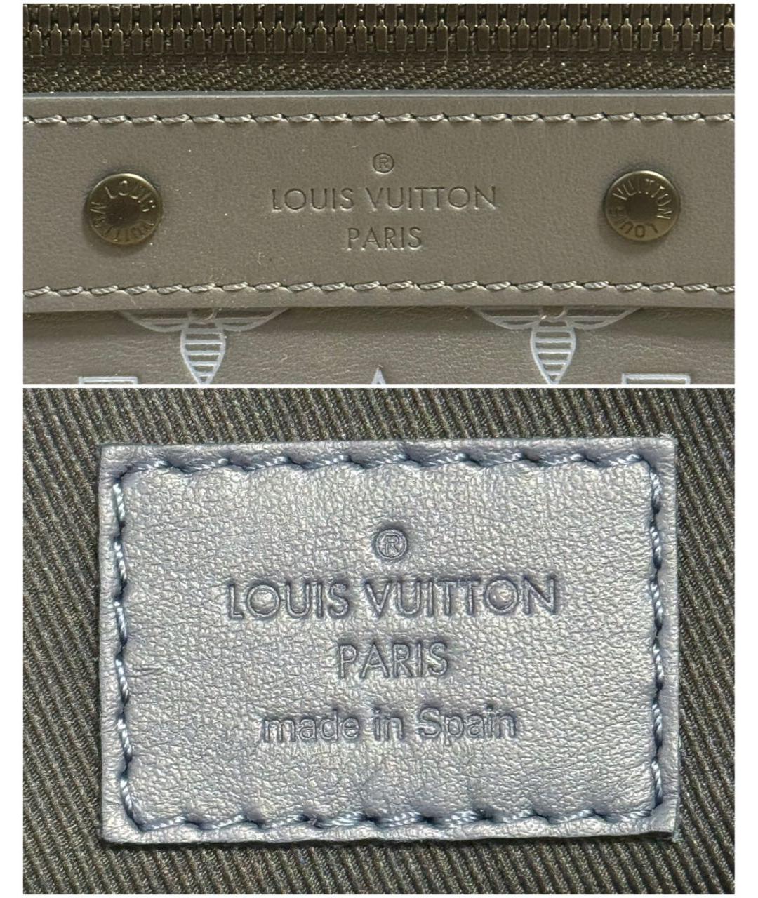 LOUIS VUITTON Синий кожаный рюкзак, фото 7