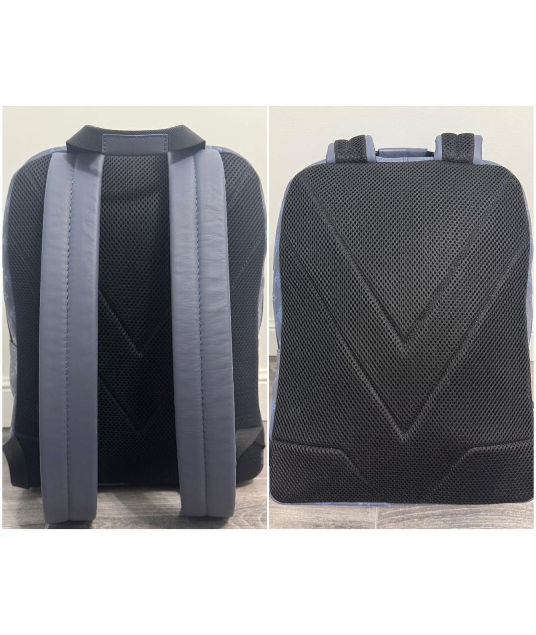 LOUIS VUITTON Синий кожаный рюкзак, фото 2