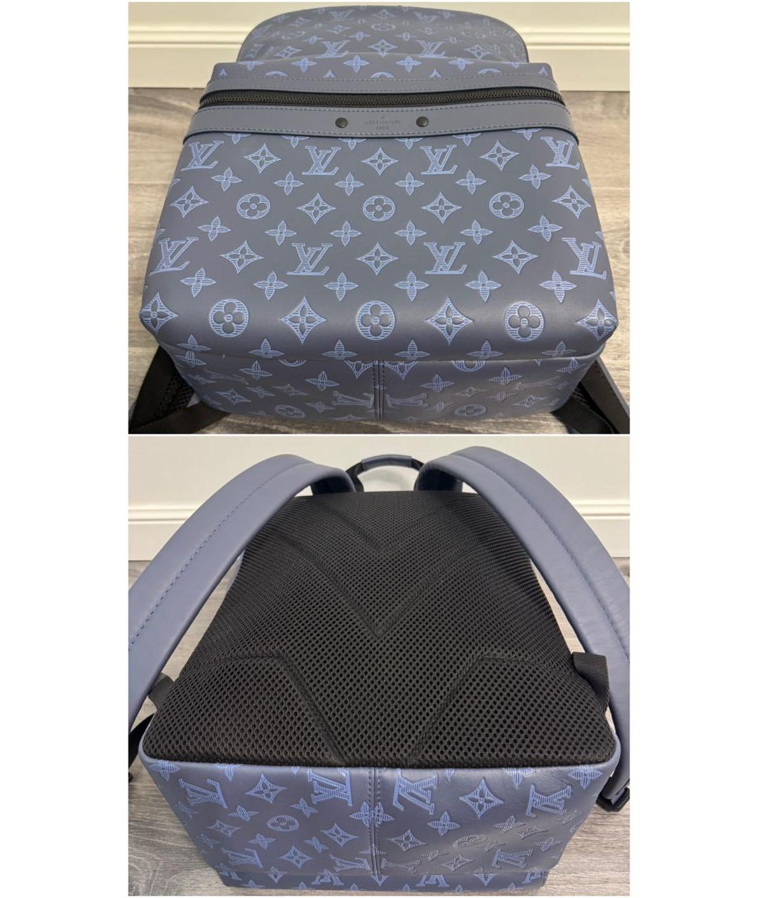 LOUIS VUITTON Синий кожаный рюкзак, фото 5