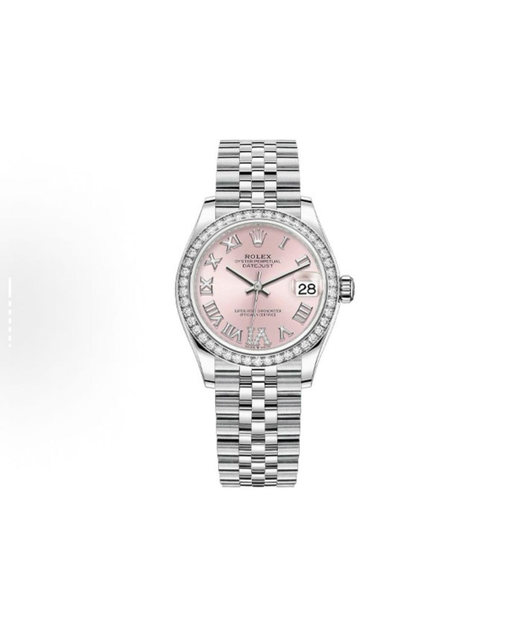 ROLEX Розовые часы из белого золота, фото 2