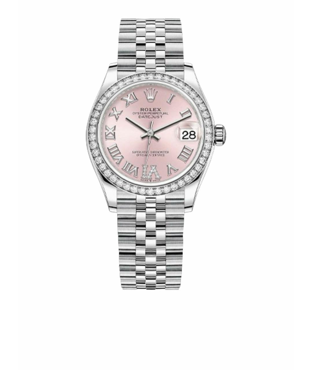 ROLEX Розовые часы из белого золота, фото 1