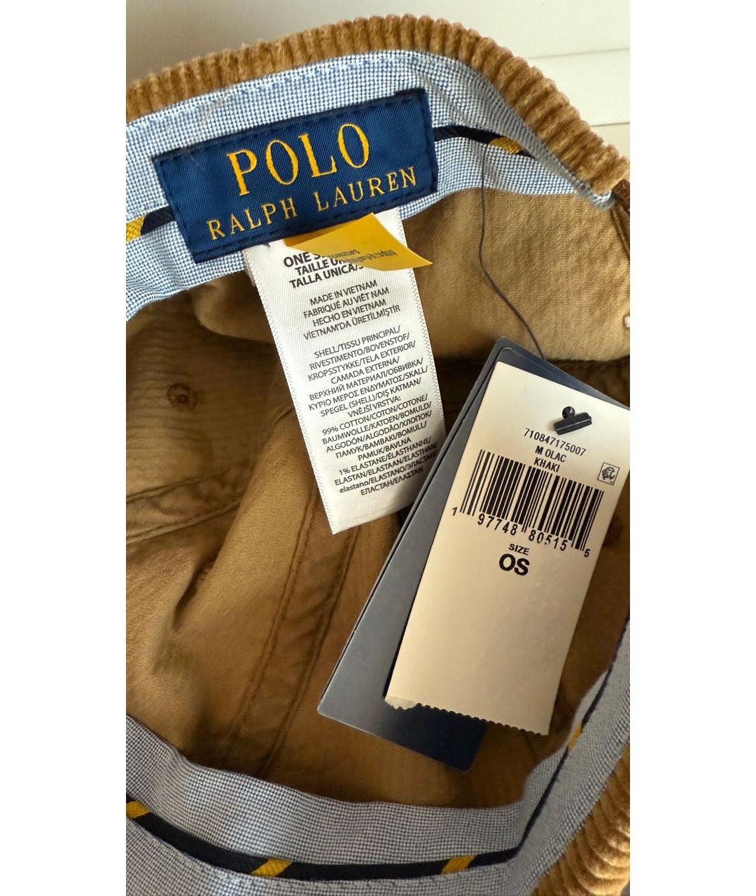 POLO RALPH LAUREN Коричневая кепка, фото 5