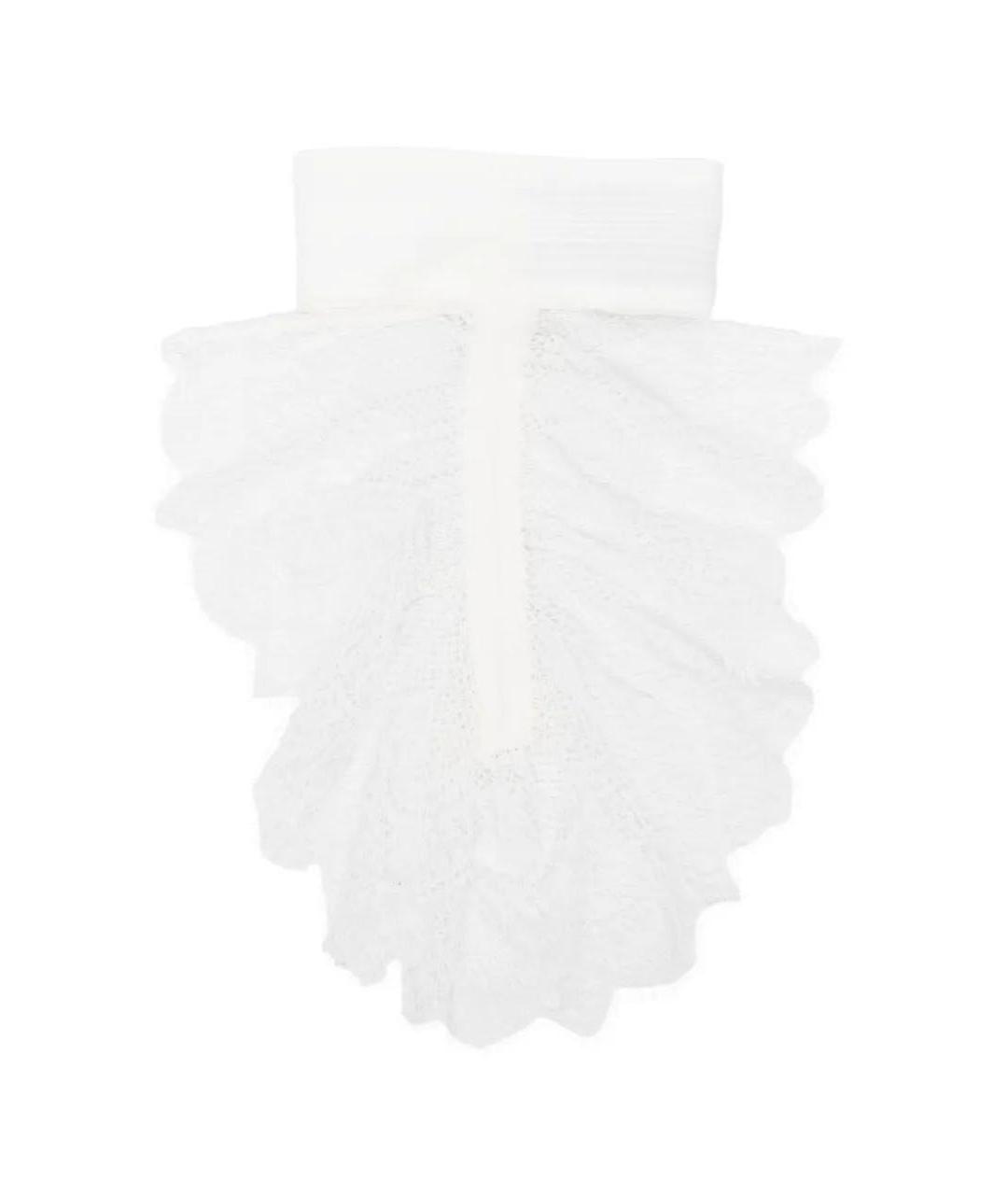 ANN DEMEULEMEESTER Белый хлопковый воротник, фото 1