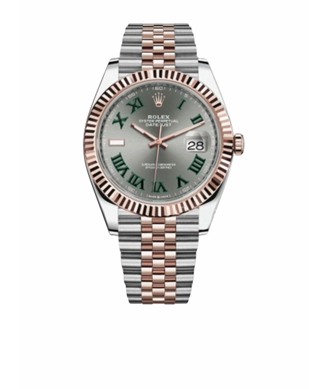 ROLEX Серые часы из розового золота, фото 1