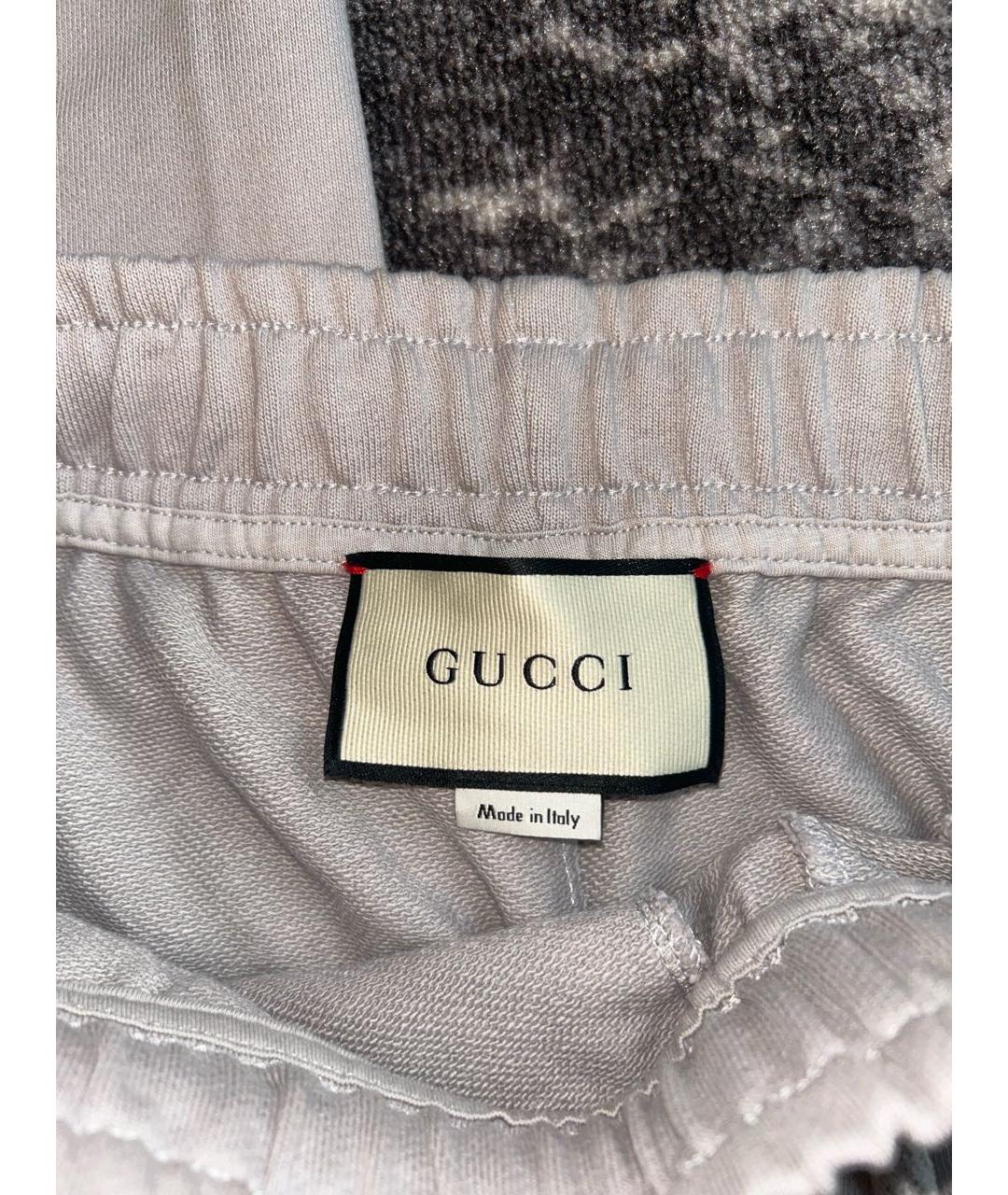 GUCCI Бежевые хлопковые повседневные брюки, фото 6