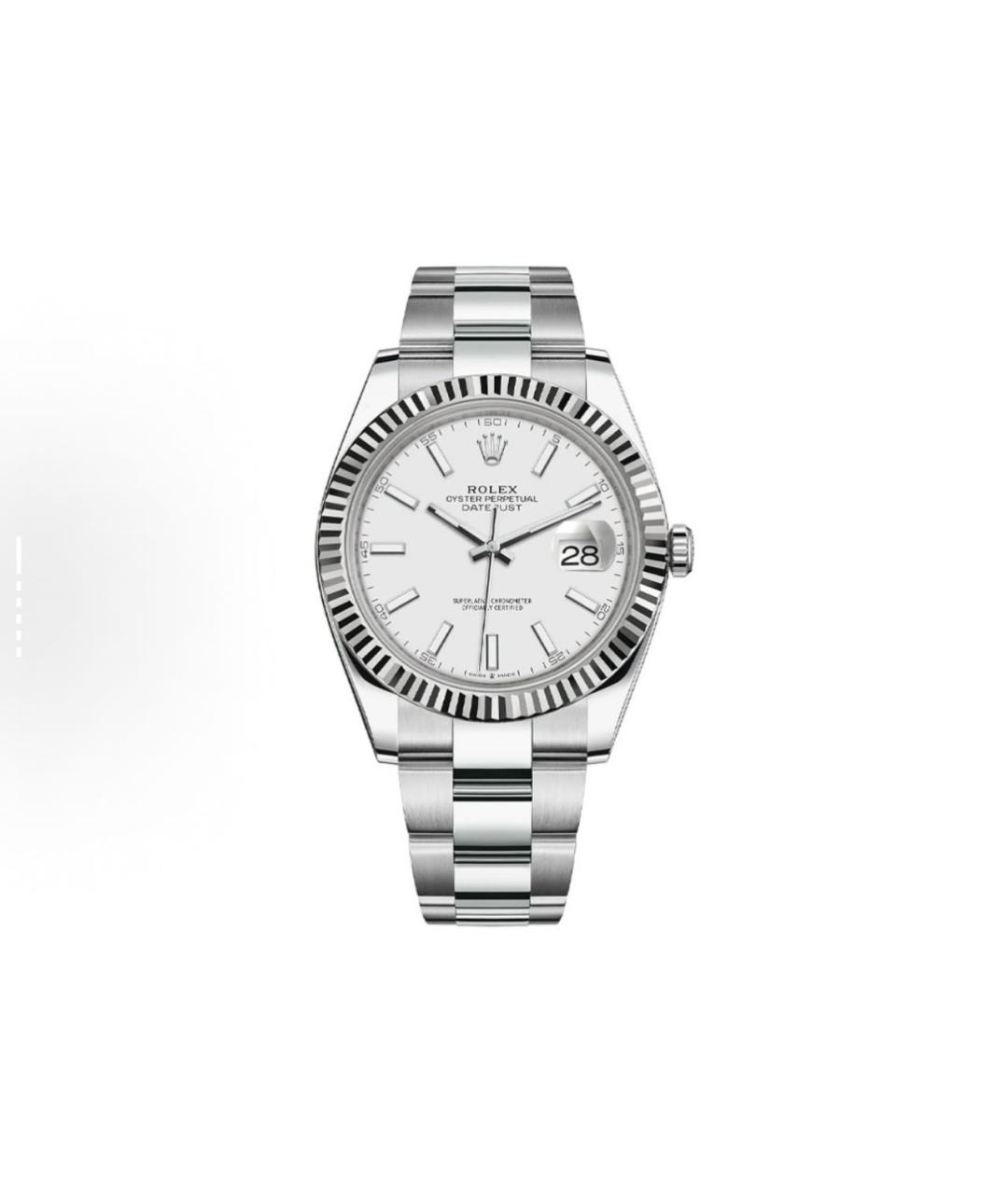ROLEX Белые часы из белого золота, фото 2
