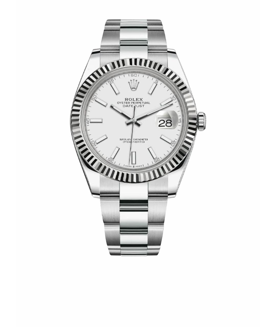 ROLEX Белые часы из белого золота, фото 1