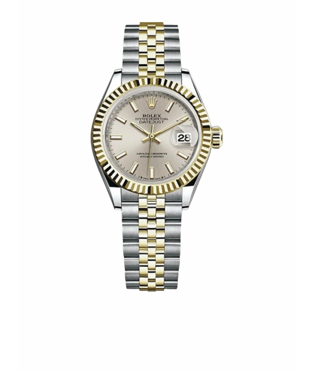 ROLEX Серебряные часы из желтого золота, фото 1