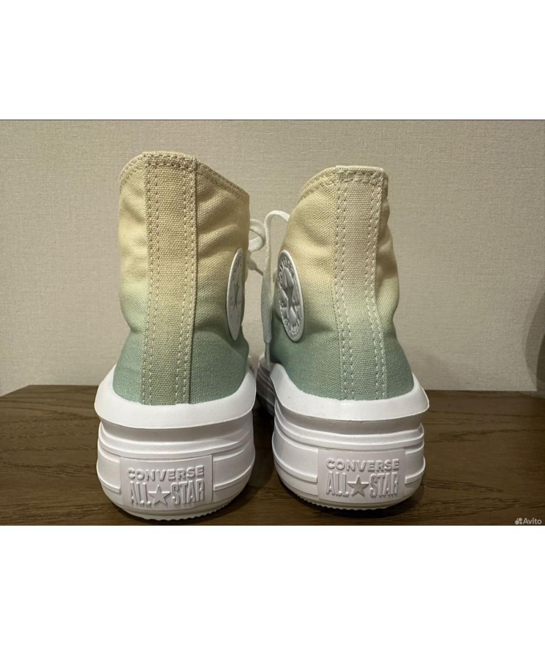 CONVERSE Зеленые текстильные кеды, фото 4