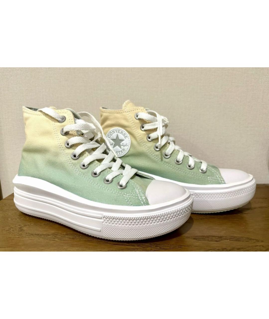 CONVERSE Зеленые текстильные кеды, фото 3
