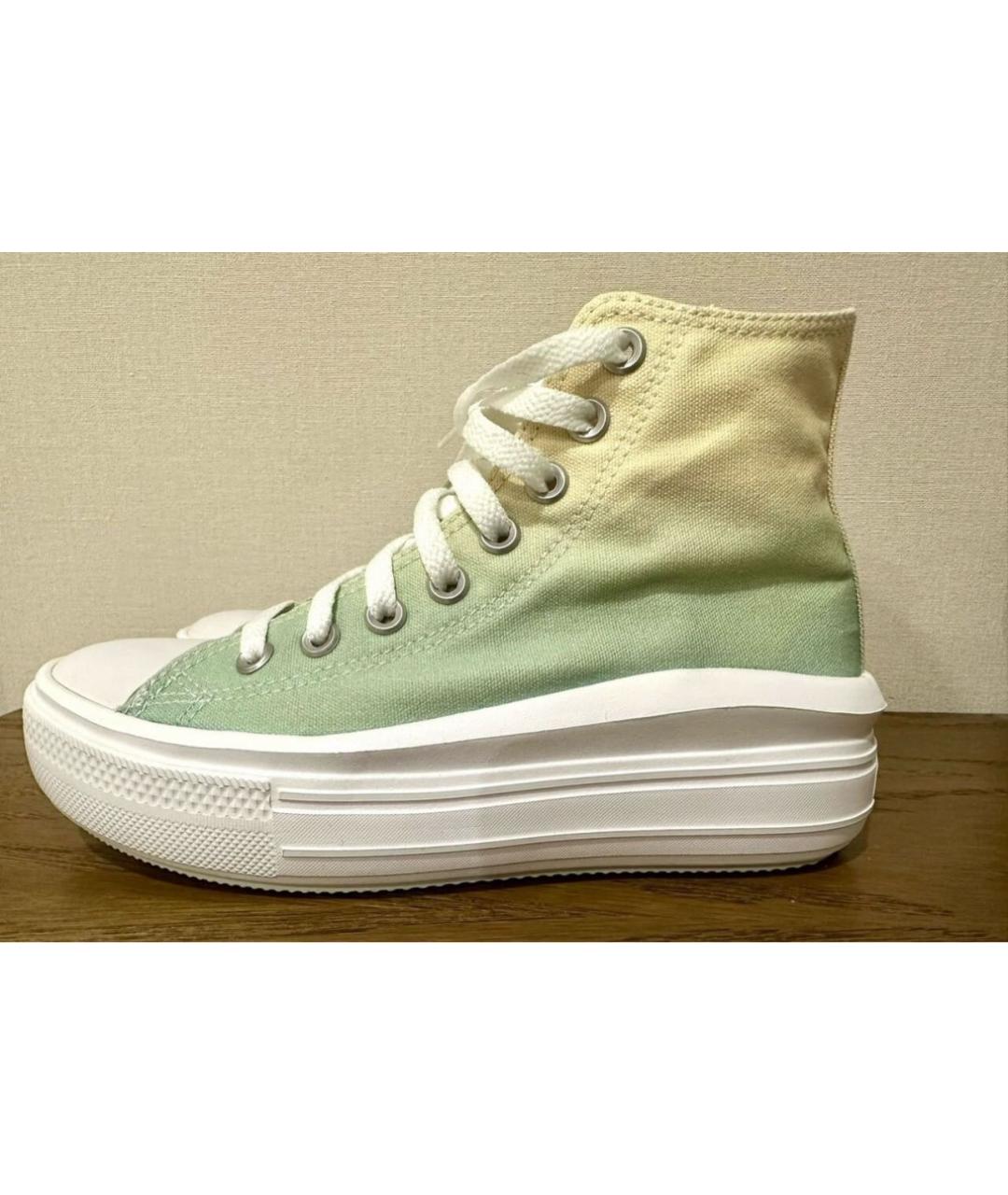 CONVERSE Зеленые текстильные кеды, фото 2