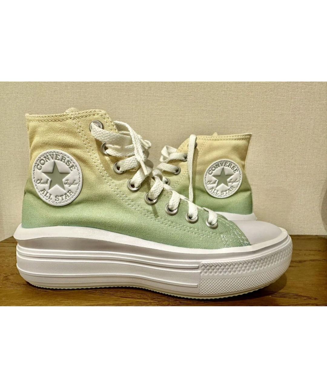 CONVERSE Зеленые текстильные кеды, фото 7