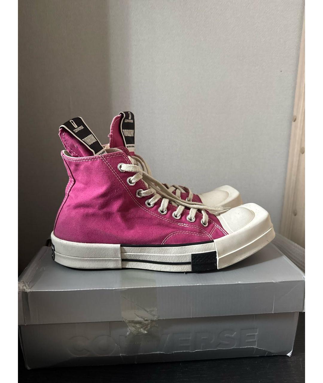 CONVERSE Розовые высокие кроссовки / кеды, фото 9