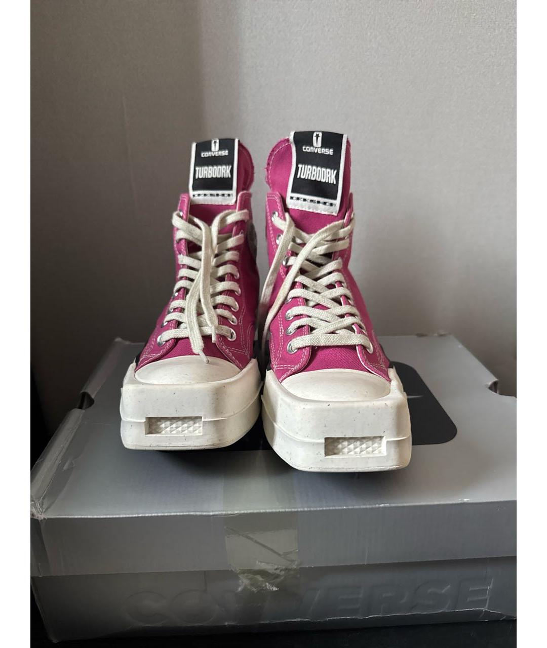 CONVERSE Розовые высокие кроссовки / кеды, фото 2