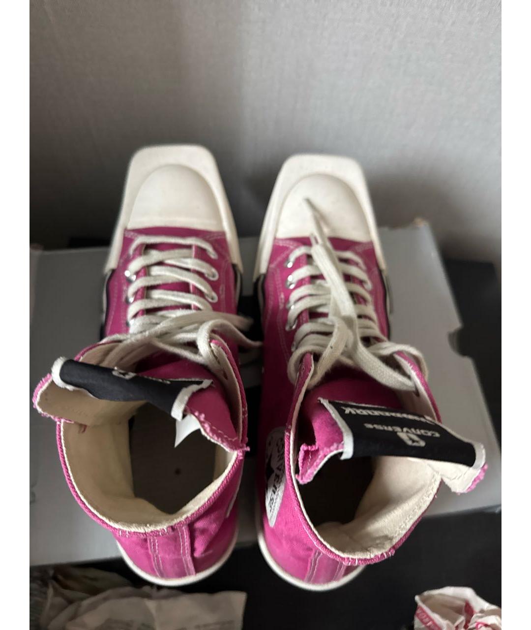 CONVERSE Розовые высокие кроссовки / кеды, фото 3