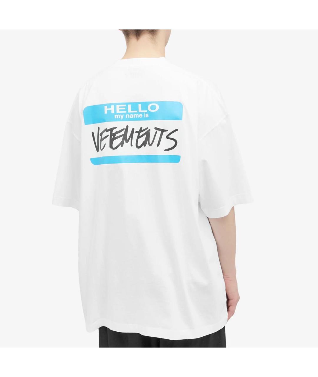 VETEMENTS Белая футболка, фото 3