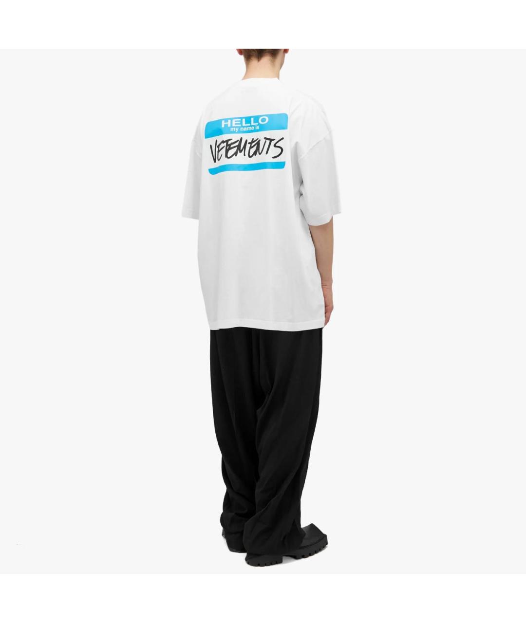 VETEMENTS Белая футболка, фото 4