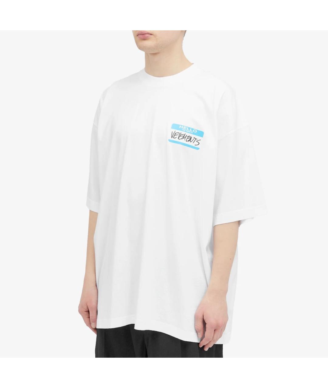 VETEMENTS Белая футболка, фото 2