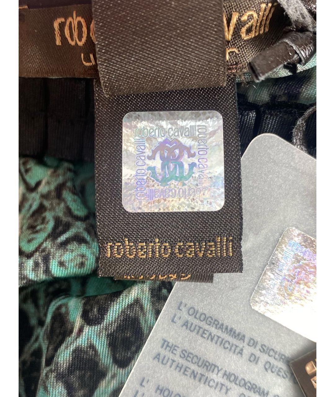 ROBERTO CAVALLI Мульти полиэстеровая футболка, фото 7
