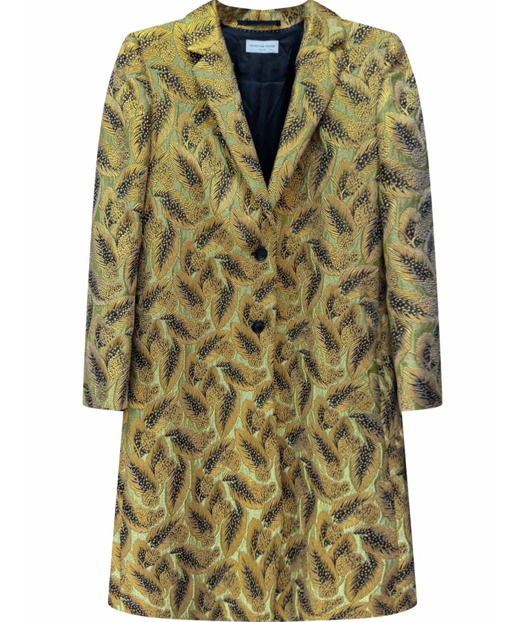 DRIES VAN NOTEN Горчичное пальто, фото 1