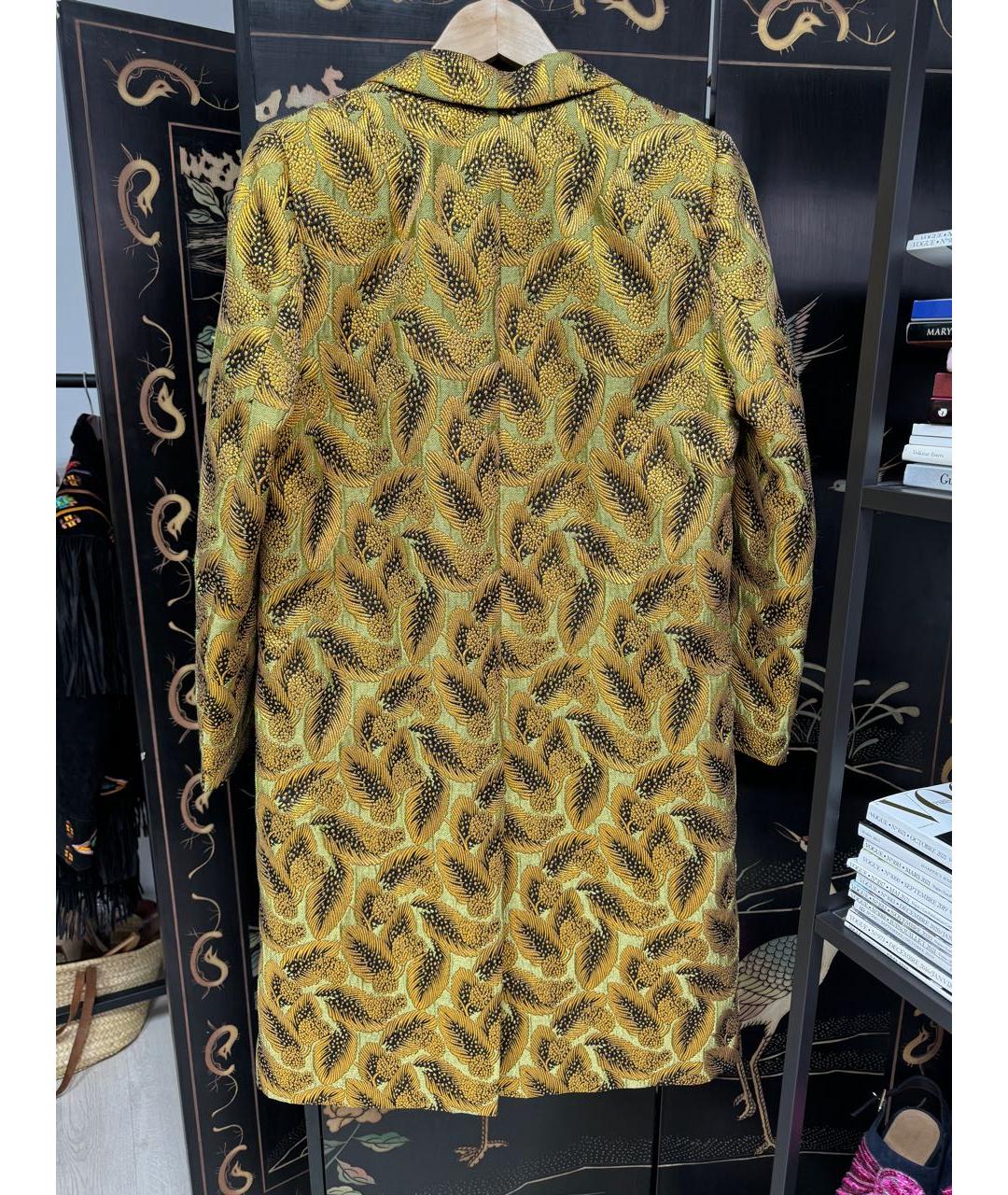 DRIES VAN NOTEN Горчичное пальто, фото 2