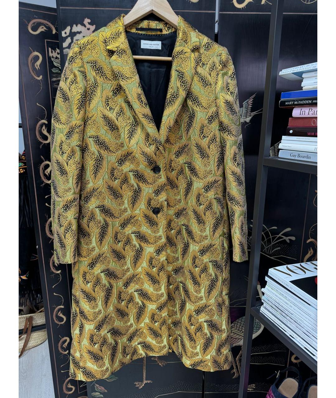 DRIES VAN NOTEN Горчичное пальто, фото 7