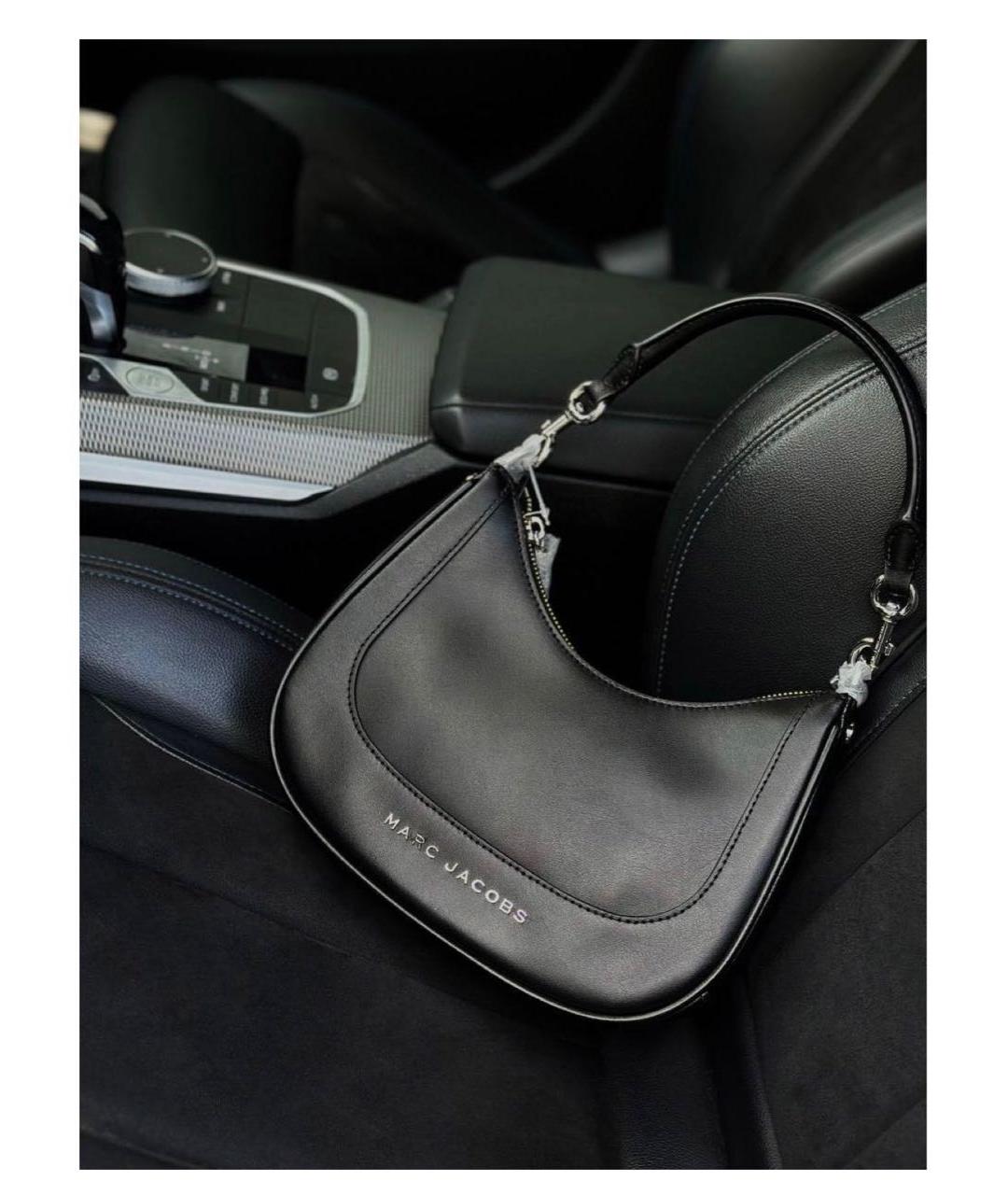 MARC JACOBS Черная кожаная сумка с короткими ручками, фото 7