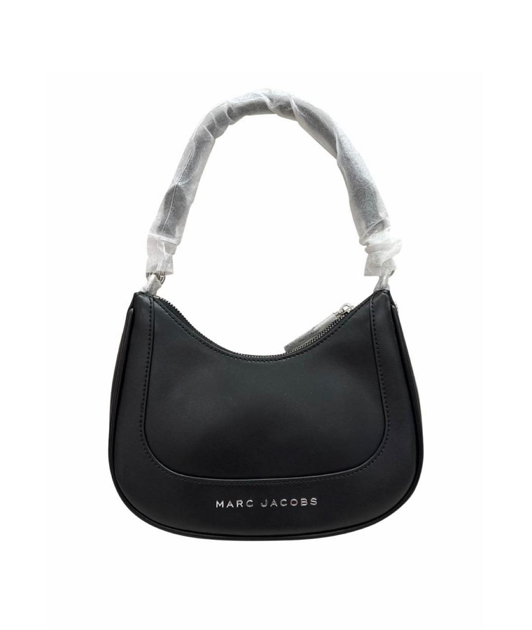 MARC JACOBS Черная кожаная сумка с короткими ручками, фото 1