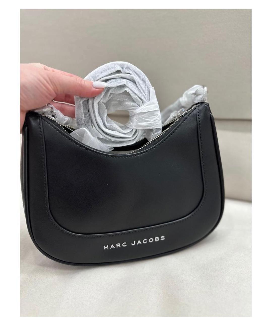 MARC JACOBS Черная кожаная сумка с короткими ручками, фото 8