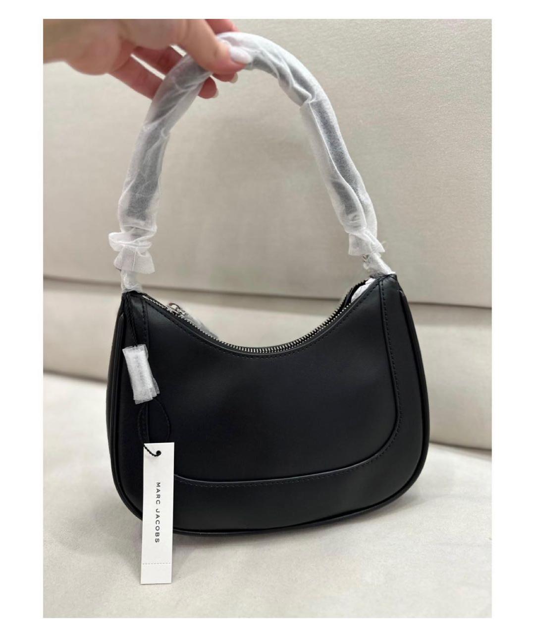 MARC JACOBS Черная кожаная сумка с короткими ручками, фото 3