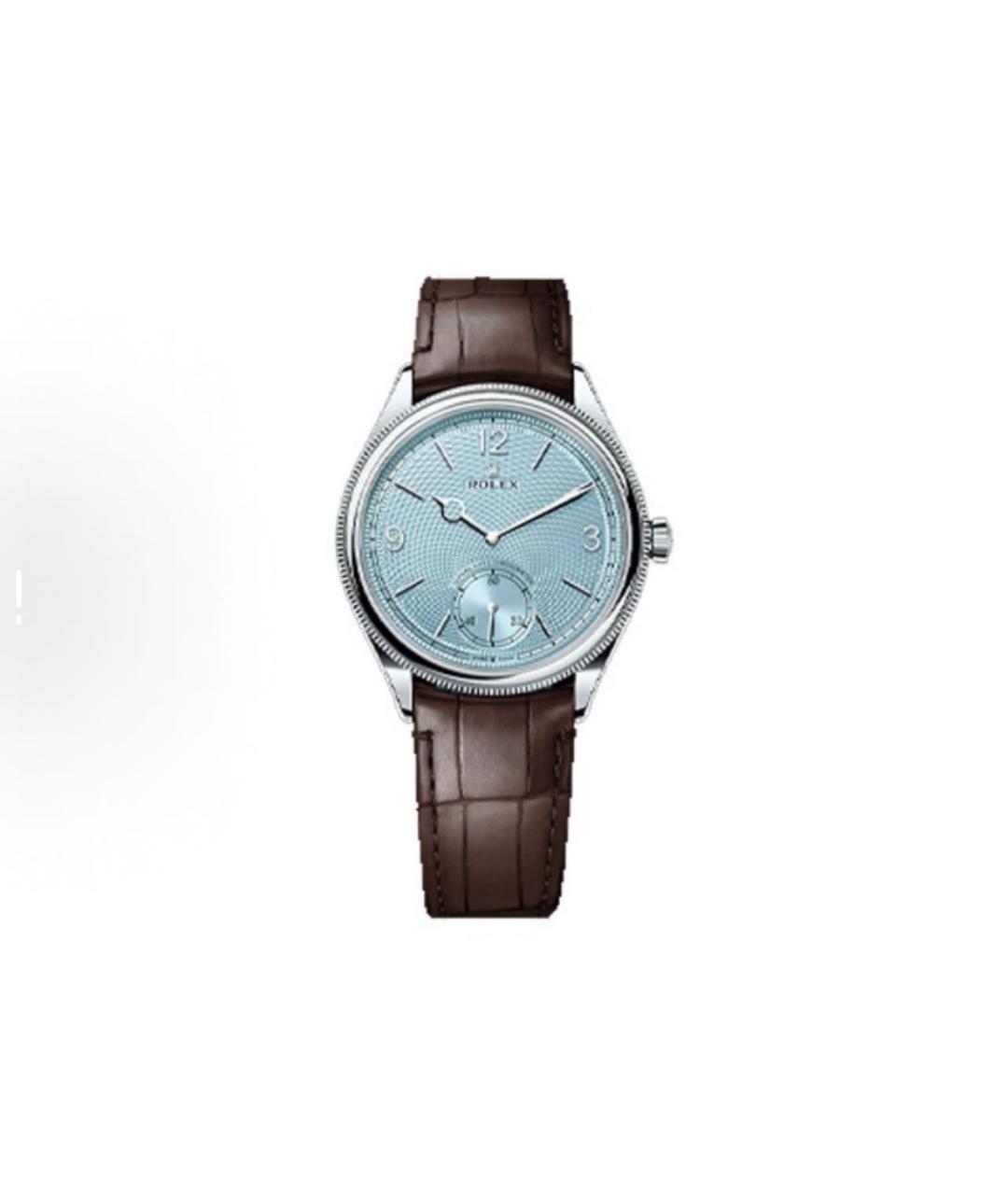 ROLEX Голубые платиновые часы, фото 3