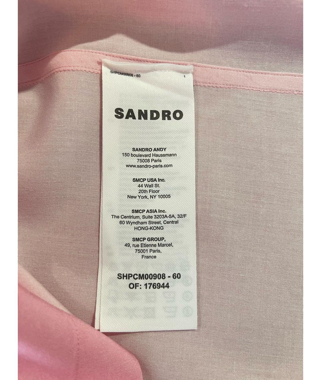 SANDRO Коралловая кэжуал рубашка, фото 6