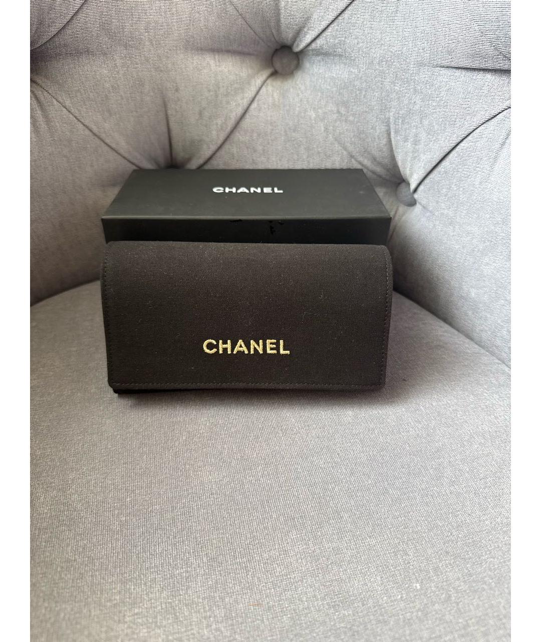 CHANEL Черные пластиковые солнцезащитные очки, фото 4