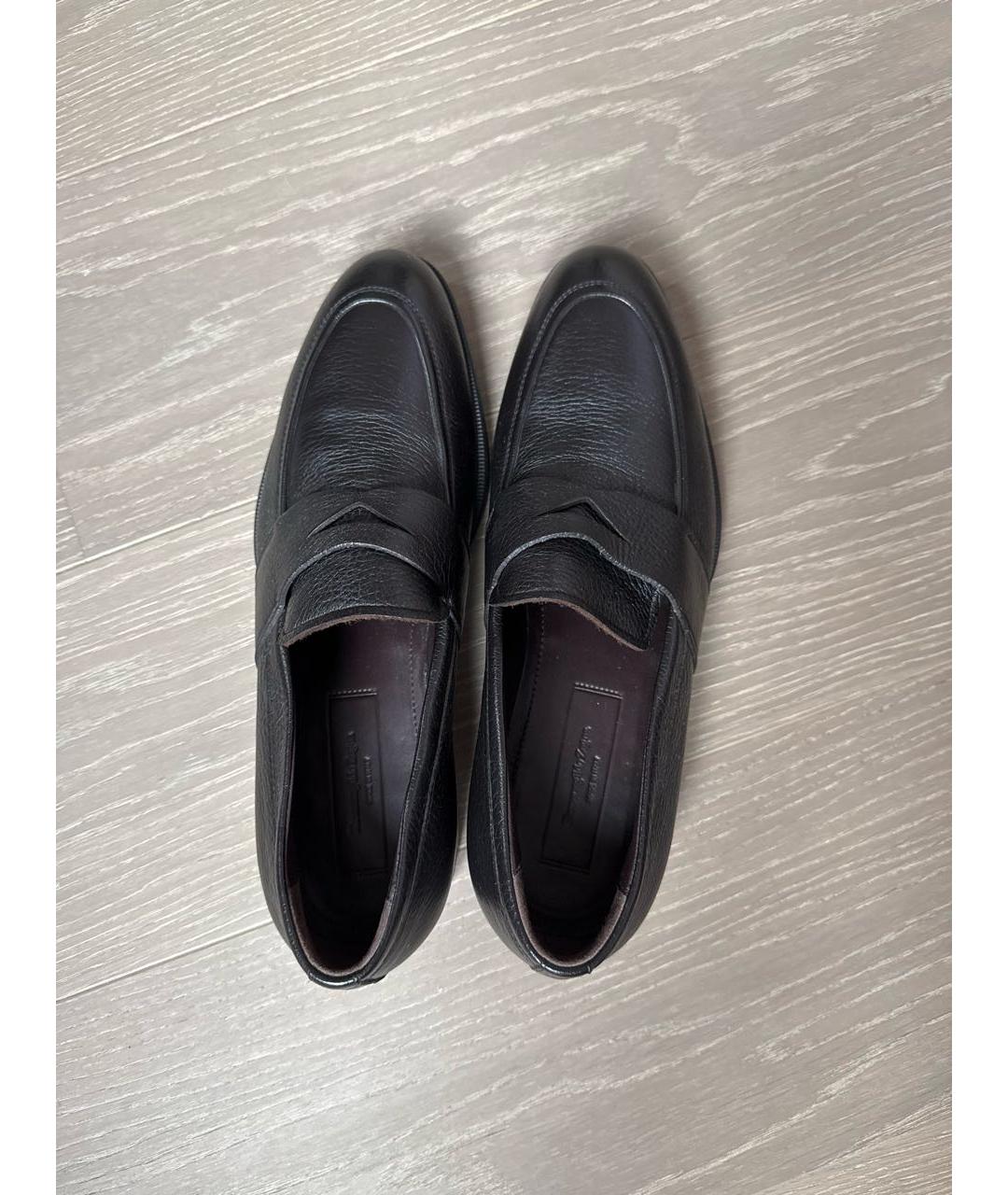 ERMENEGILDO ZEGNA Коричневые кожаные лоферы, фото 2