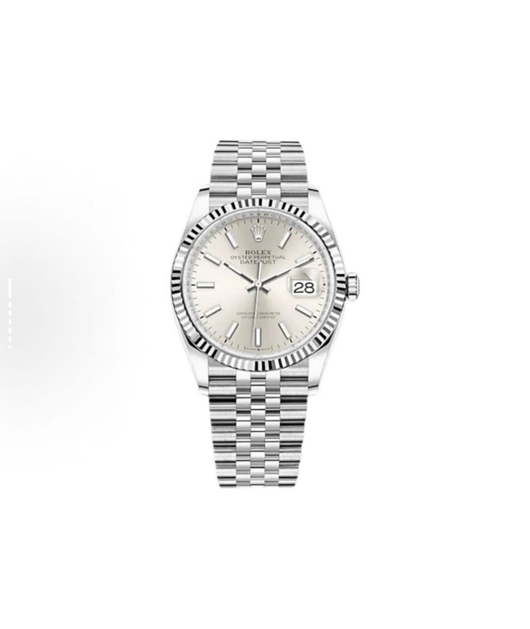 ROLEX Серебряные часы из белого золота, фото 2